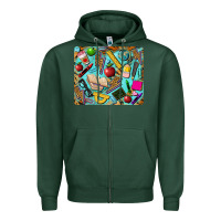 Sports Green teacher mousepad Zipper Hoodie - BarkalooDesign
