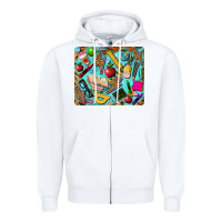 White teacher mousepad Zipper Hoodie - BarkalooDesign