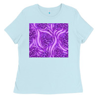 Baby Blue purple glitter with leopard pattern Ladies Tee - TumblerDesignByShophia