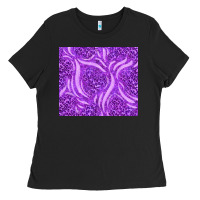 Black purple glitter with leopard pattern Ladies Tee - TumblerDesignByShophia