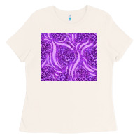 Bone purple glitter with leopard pattern Ladies Tee - TumblerDesignByShophia