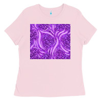 Bubblegum Pink purple glitter with leopard pattern Ladies Tee - TumblerDesignByShophia