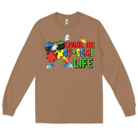 Toasted Coconut Living an au-some life Autism Awareness Day Long Sleeve Tee - FaDigitalArtStudio