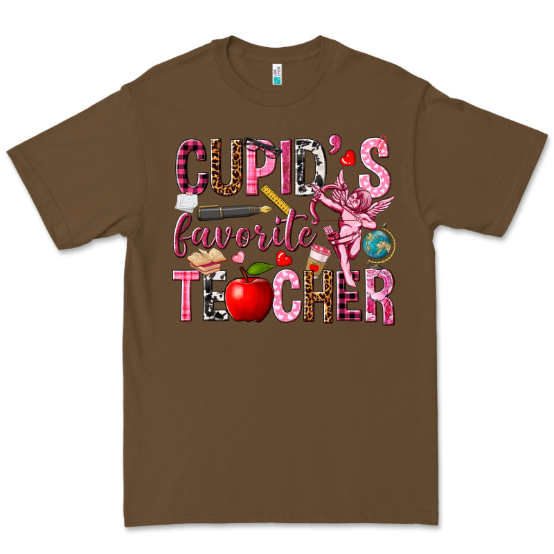 Cupid's Favorite Teacher Valentine's Day Premium Tee by HowdyJamesFarm | Teevron