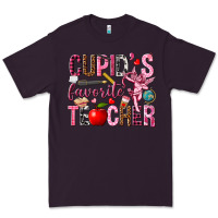 Plum Cupid's Favorite Teacher Valentine's Day Premium Tee - HowdyJamesFarm