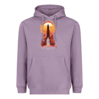 Lavender Retro Animation  Novel Art Characters Poster Heavyweight Hoodie - maiPhamDesign