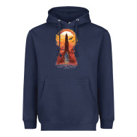 Navy Retro Animation  Novel Art Characters Poster Heavyweight Hoodie - maiPhamDesign