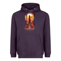 Plum Retro Animation  Novel Art Characters Poster Heavyweight Hoodie - maiPhamDesign