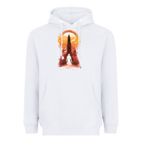 White Retro Animation  Novel Art Characters Poster Heavyweight Hoodie - maiPhamDesign