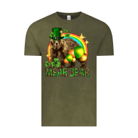 Vintage Olive St. Patrick's Day mear bear Vintage Tee - HowdyJamesFarm