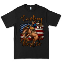 Black cowboy up rodeo bucking bronco Premium Tee - Jasminsmagicworld