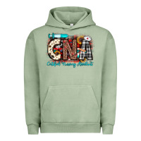 Pigment Oil Green Christmas cna certified nursing assistant Urban Hoodie - JahusDesignShop