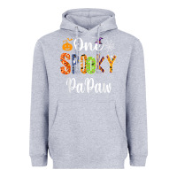 Heather Grey grandpa family halloween matching shirts, one spooky papaw t shirt Heavyweight Hoodie - maiPhamDesign