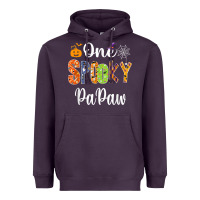 Plum grandpa family halloween matching shirts, one spooky papaw t shirt Heavyweight Hoodie - maiPhamDesign