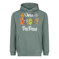 Sage grandpa family halloween matching shirts, one spooky papaw t shirt Heavyweight Hoodie - maiPhamDesign