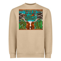 Mushroom whild child longhorn  cactus cowhide Heavyweight Sweatshirt - Artiststas
