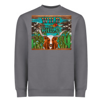 Storm whild child longhorn  cactus cowhide Heavyweight Sweatshirt - Artiststas