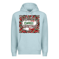 Blue Mist Running on Coffee And Christmas Premium Hoodie - CowhideDigitalArt