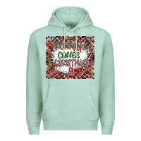 Seafoam Running on Coffee And Christmas Premium Hoodie - CowhideDigitalArt