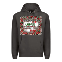 Smoke Running on Coffee And Christmas Premium Hoodie - CowhideDigitalArt