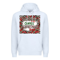 White Running on Coffee And Christmas Premium Hoodie - CowhideDigitalArt