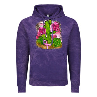 Cloud Purple breast cancer cactus Vintage Hoodie - FaDigitalArtStudio