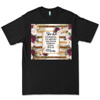 Black mother's day she is inspiring fearless selfless strong love wilse mom  Premium Tee - TumblerDesignByShophia