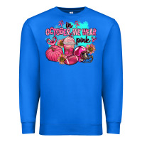 True Royal in october we wear pink american football Premium Sweatshirt - AdoDesignShop