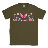Army Green butterflies and flowers Classic Tee - TumblerDesignByShophia