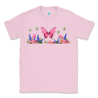 Bubblegum Pink butterflies and flowers Classic Tee - TumblerDesignByShophia