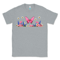 Heather Grey butterflies and flowers Classic Tee - TumblerDesignByShophia