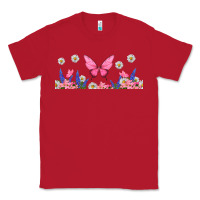 Red butterflies and flowers Classic Tee - TumblerDesignByShophia