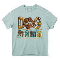 Arona Dog Mama with Paw Heavy Core Tee - texasbilliewilder
