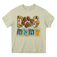 Mossy Dog Mama with Paw Heavy Core Tee - texasbilliewilder