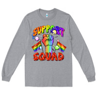 Heather Grey support squad pride Long Sleeve Tee - FaDigitalArtStudio
