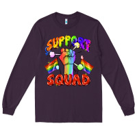 Plum support squad pride Long Sleeve Tee - FaDigitalArtStudio