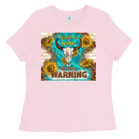 Bubblegum Pink should have come with a warning Ladies Tee - TumblerDesignByShophia