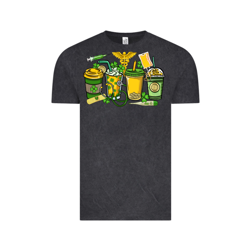 St. Patrick's Day Nurse Coffee Cups Vintage Tee by HowdyJamesFarm | Teevron