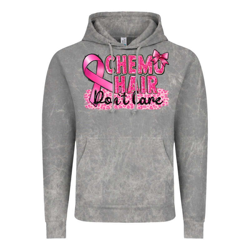 Breast Cancer Chemo Hair Don't Care Vintage Hoodie by FaDigitalArtStudio | Teevron