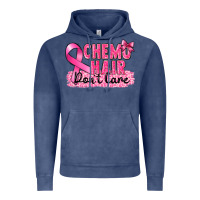 Vintage Denim Breast Cancer Chemo hair don't care Vintage Hoodie - FaDigitalArtStudio