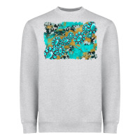 Heather Grey gemstone cowhide glitter background Heavyweight Sweatshirt - Artiststas