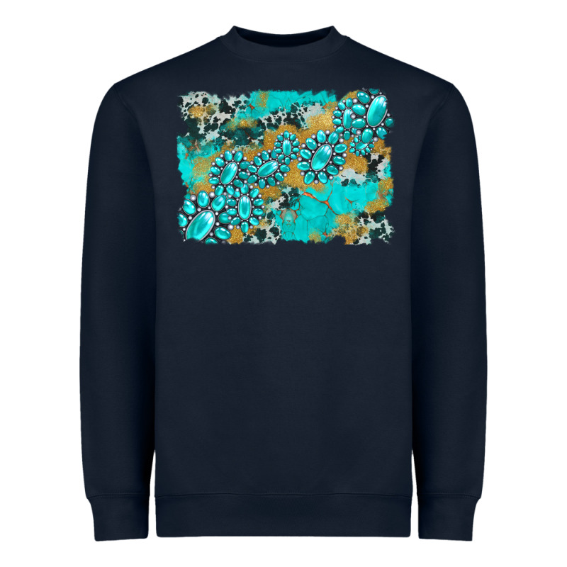 Gemstone Cowhide Glitter Background Heavyweight Sweatshirt by Artiststas | Teevron