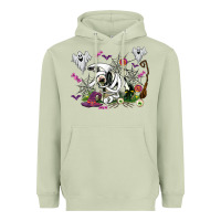 Matcha halloween cow and ghosts Heavyweight Hoodie - AdoDesignShop