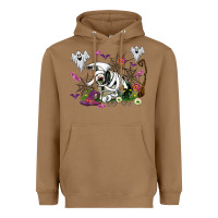 Toasted Coconut halloween cow and ghosts Heavyweight Hoodie - AdoDesignShop