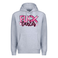 Heather Grey fuck breast cancer Premium Hoodie - RanaPortraitStore