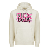 Oatmeal Heather fuck breast cancer Premium Hoodie - RanaPortraitStore