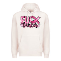 Pale Pink fuck breast cancer Premium Hoodie - RanaPortraitStore