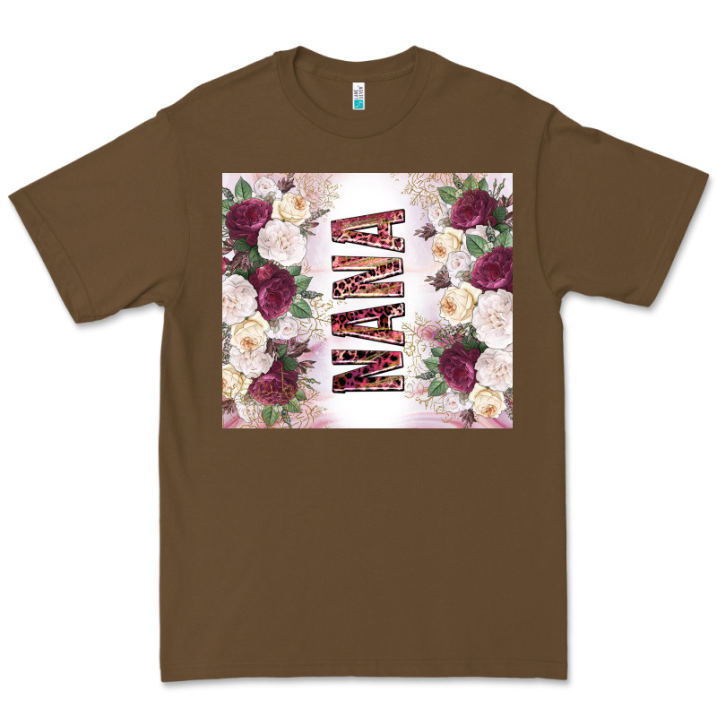 Mother's Day Nana Flowers Tumbler Tbs Premium Tee by TumblerDesignByShophia | Teevron