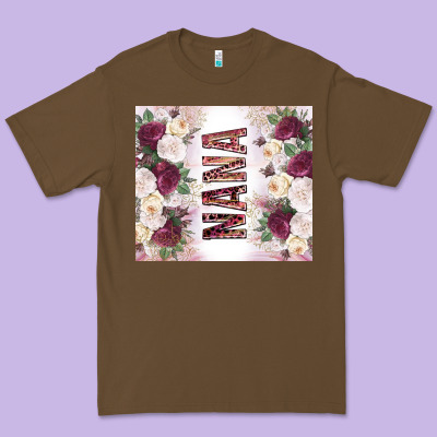 Mother's Day Nana Flowers Tumbler Tbs Premium Tee Designed By Tumblerdesignbyshophia