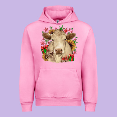 Christmas Charolais Urban Hoodie Designed By Jahusdesignshop